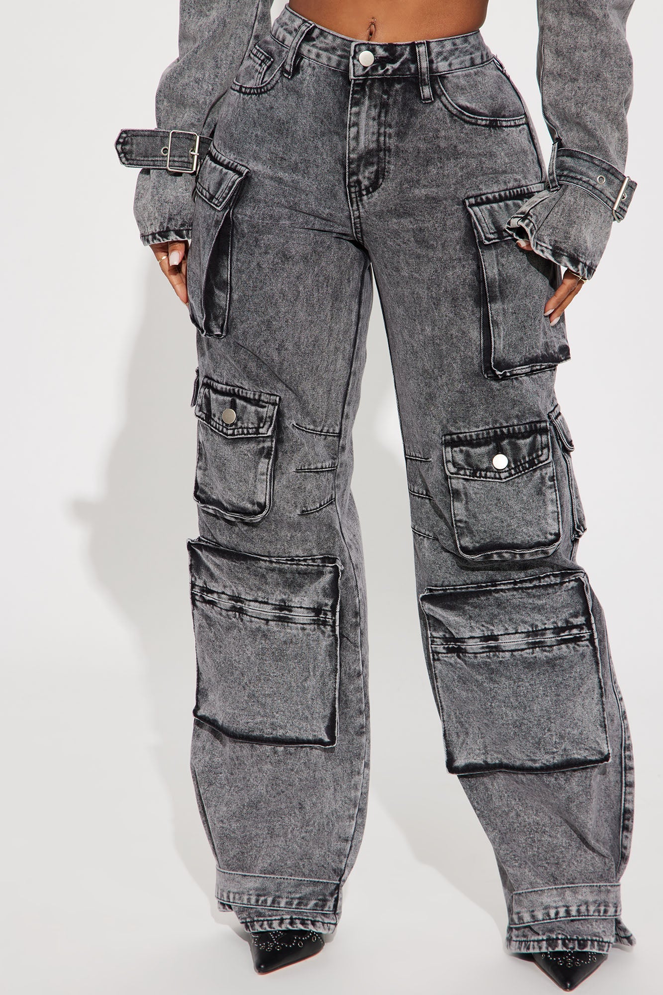 Wealthy Slung Low Denim Set